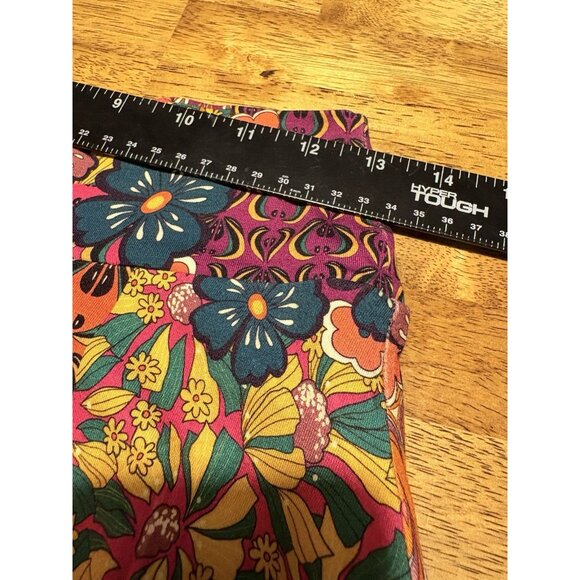 SALAAM Floral Multicolored Patchwork Skirt Casual Size Med. - Picture 8 of 9